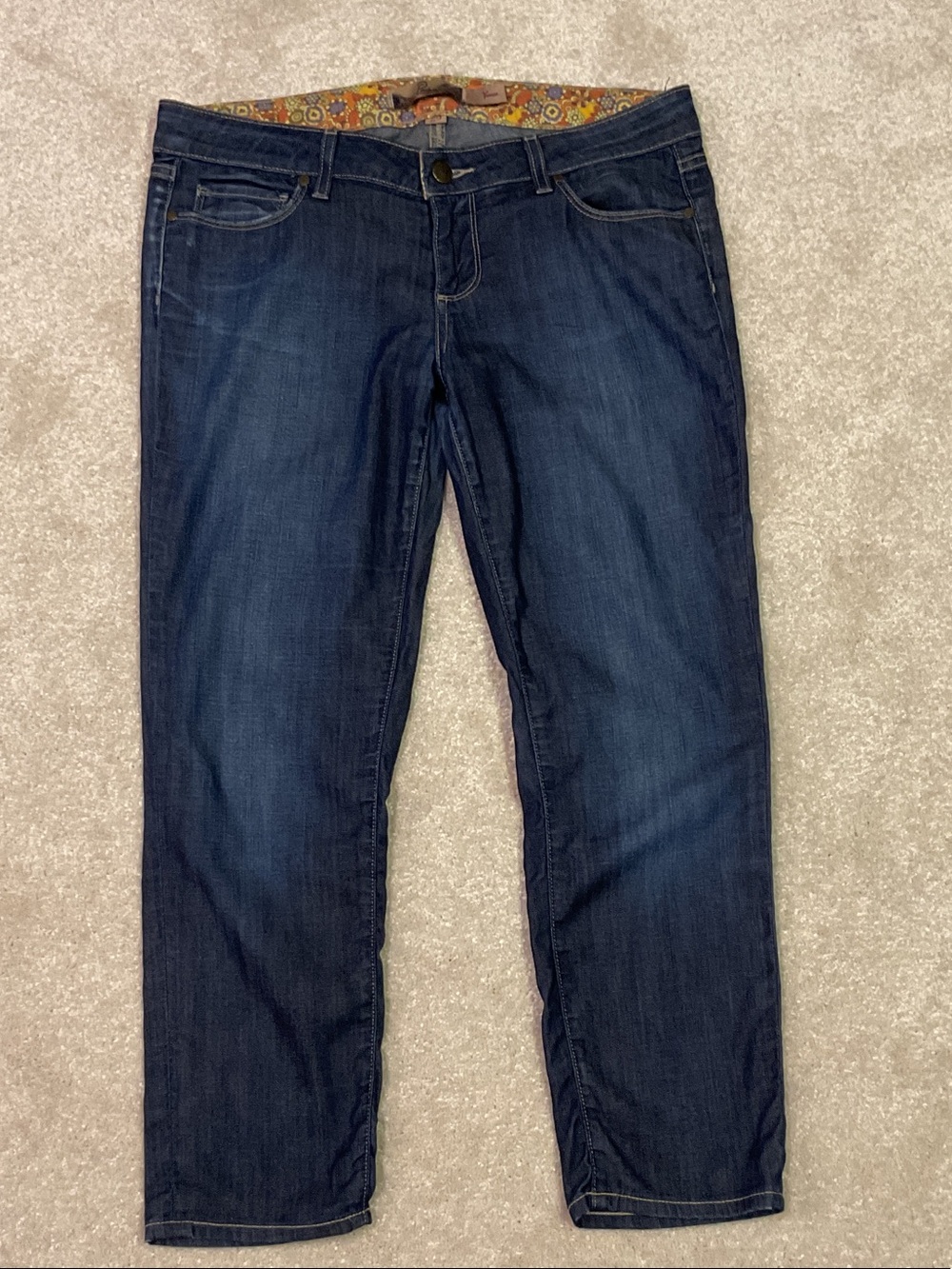 Paige Verdugo Crop Jeans Women Size 29 Dark Wash Skinny Ankle Denim